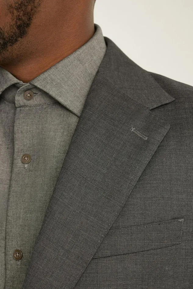 Men Empire Super 150s Suit Grey Glen Plaid Bonobos Suits