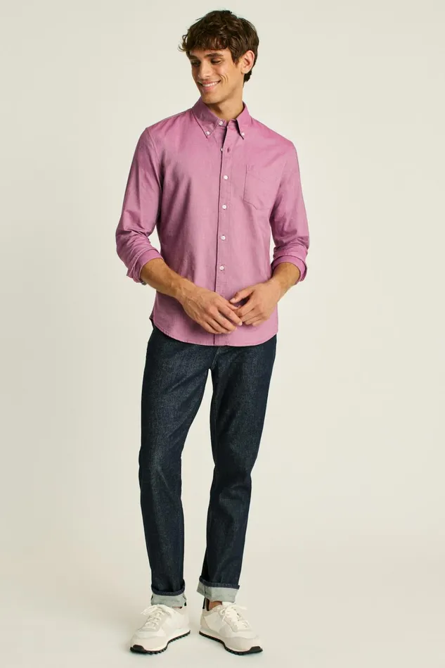 Men Everyday Oxford Shirt Berry Oxford Bonobos Casual Shirts