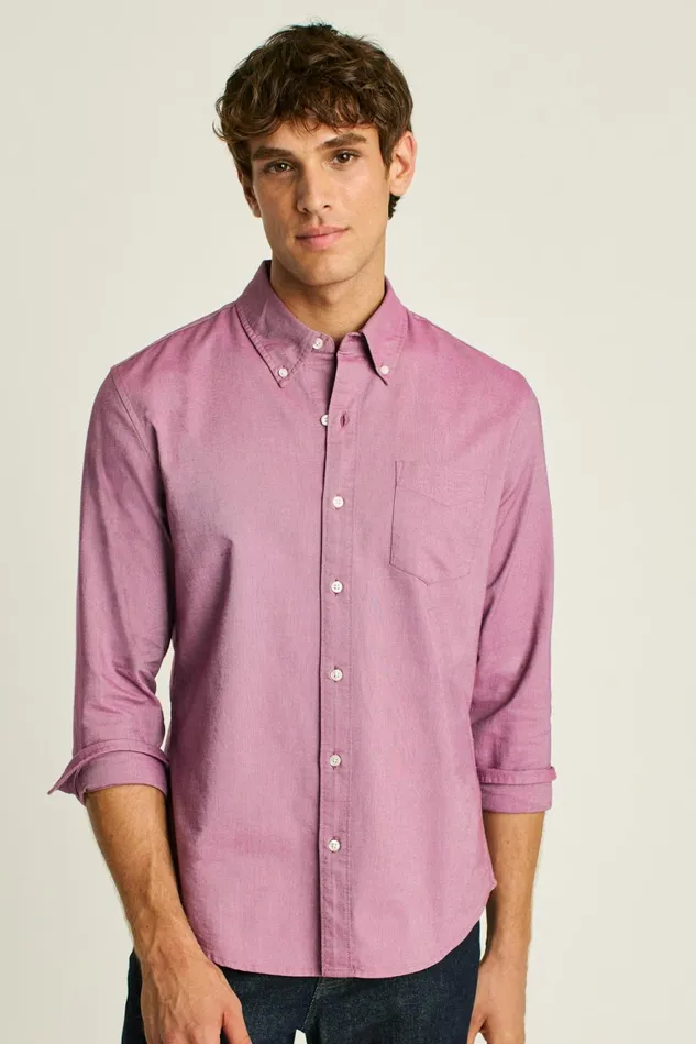 Men Everyday Oxford Shirt Berry Oxford Bonobos Casual Shirts
