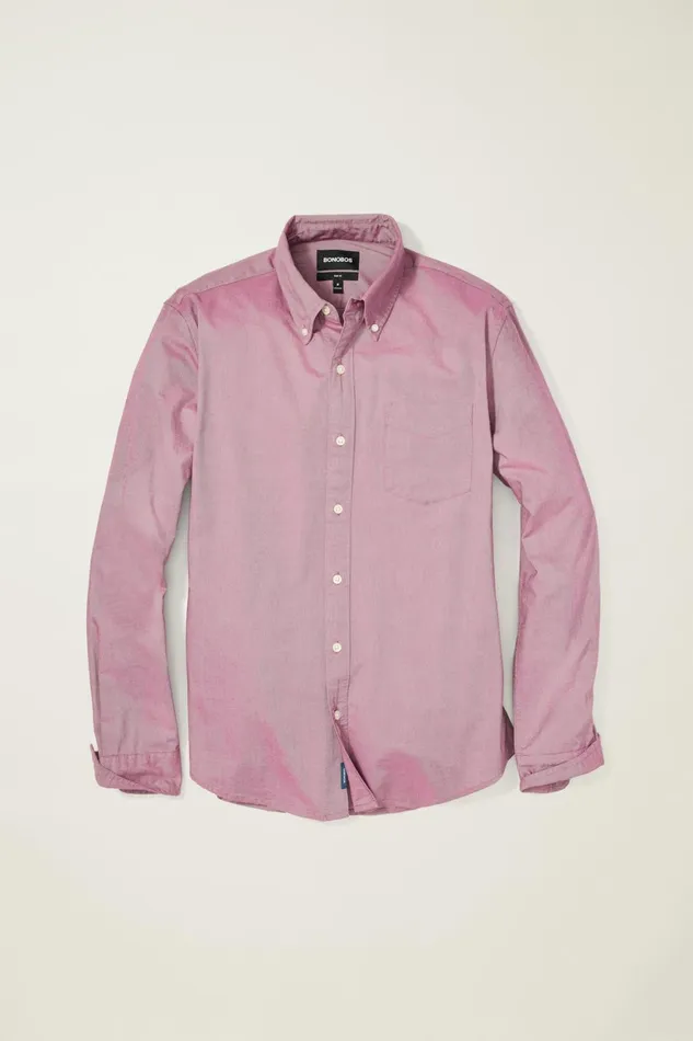 Men Everyday Oxford Shirt Berry Oxford Bonobos Casual Shirts
