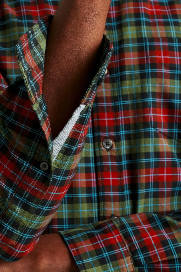 Men Everyday Oxford Shirt Festive Plaid Bonobos Casual Shirts