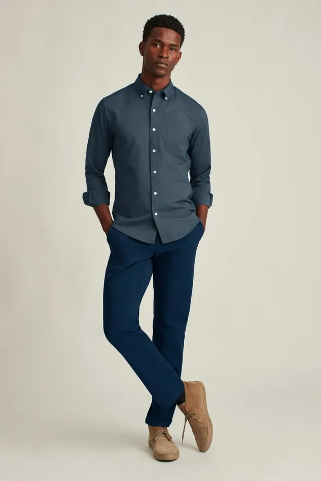 Men Everyday Oxford Shirt Navy Bonobos Casual Shirts