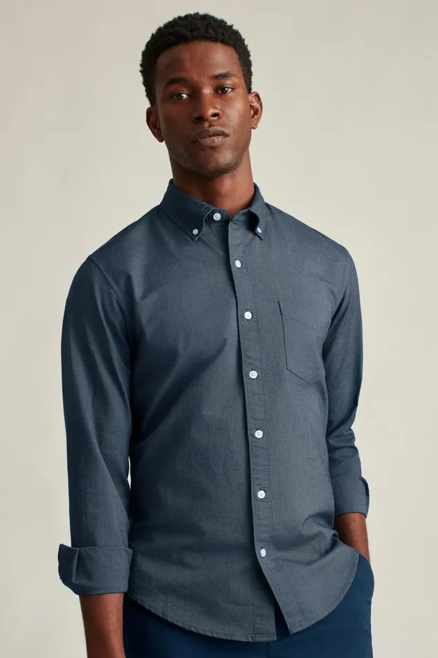 Men Everyday Oxford Shirt Navy Bonobos Casual Shirts