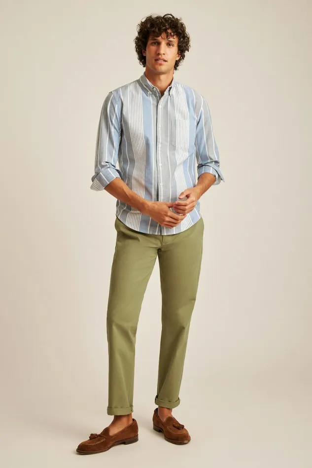 Men Everyday Oxford Shirt Summer Stripe Bonobos Casual Shirts