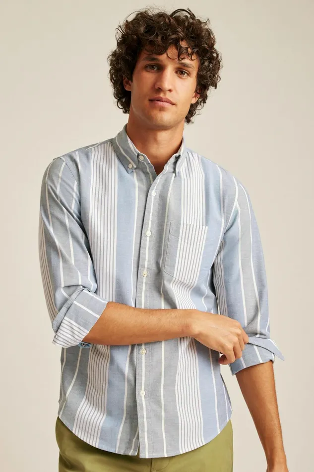 Men Everyday Oxford Shirt Summer Stripe Bonobos Casual Shirts