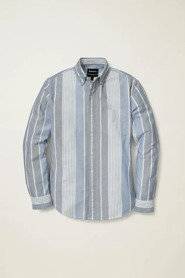 Men Everyday Oxford Shirt Summer Stripe Bonobos Casual Shirts