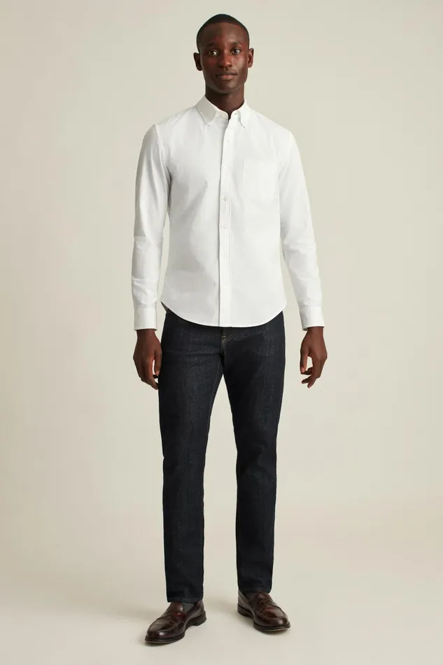 Men Everyday Oxford Shirt White Bonobos Casual Shirts