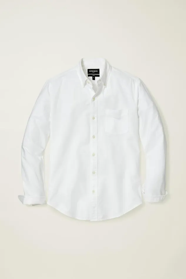 Men Everyday Oxford Shirt White Bonobos Casual Shirts
