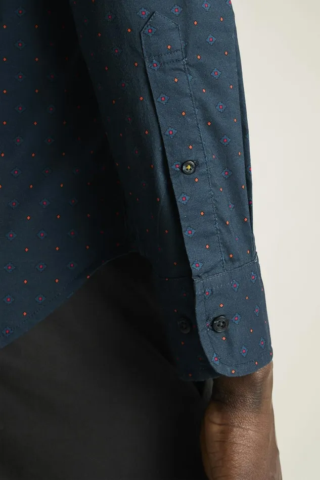 Men Everyday Shirt Navy Diamond Geo Bonobos Casual Shirts