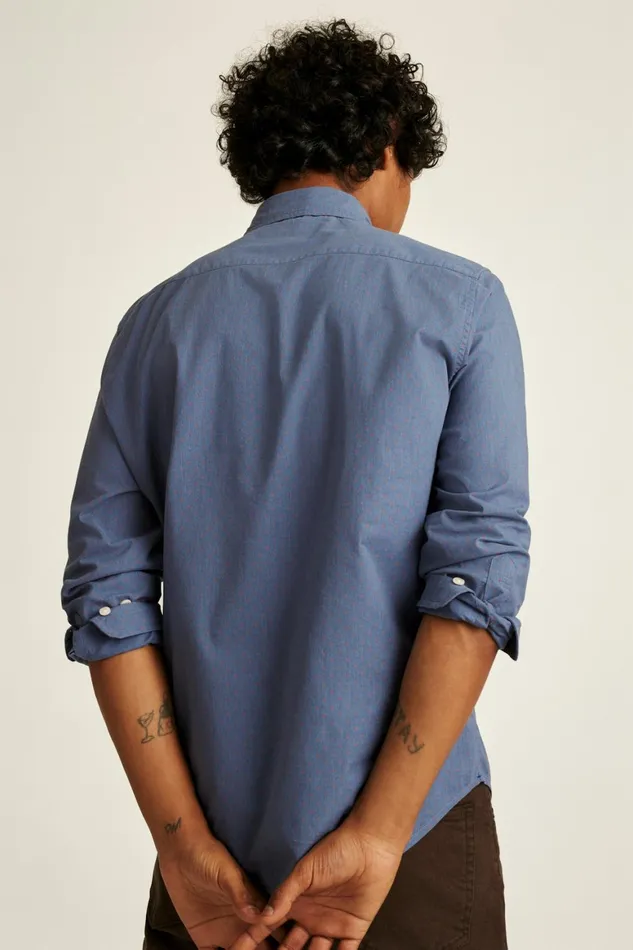 Men Everyday Shirt Navy Rust Dot Bonobos Casual Shirts