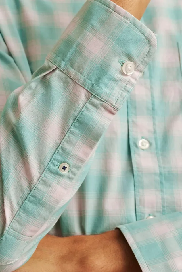 Men Everyday Shirt Pinkesque Plaid Bonobos Casual Shirts