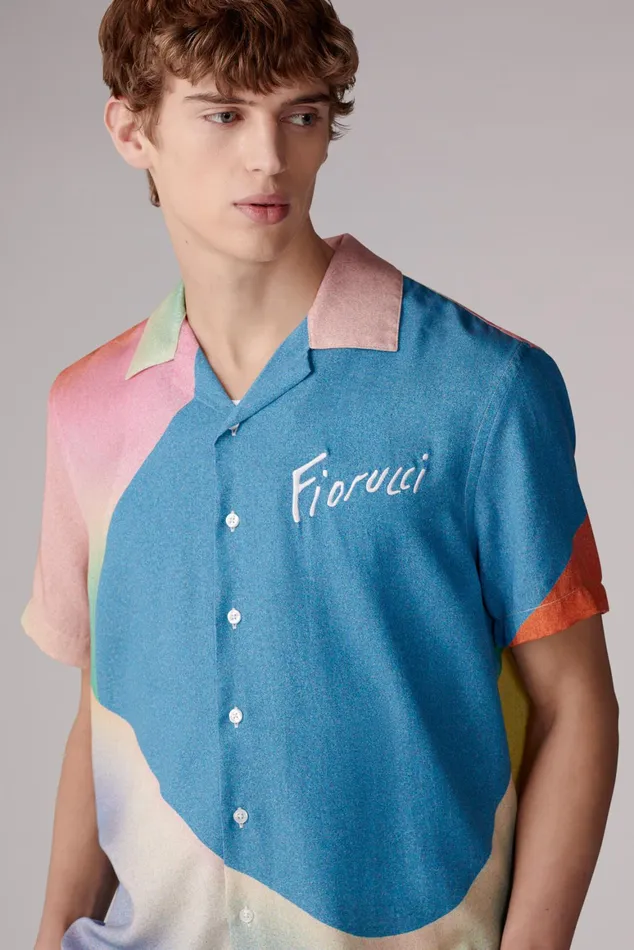 Men Fiorucci Shirts Morning Rise Bowling Shirt Multi Men Fiorucci Shirts Morning Rise Bowling Shirt Multi