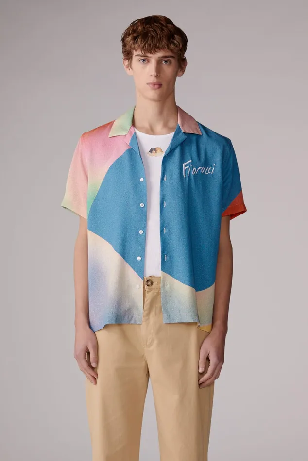 Men Fiorucci Shirts Morning Rise Bowling Shirt Multi Men Fiorucci Shirts Morning Rise Bowling Shirt Multi