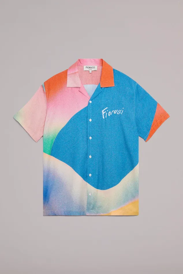 Men Fiorucci Shirts Morning Rise Bowling Shirt Multi Men Fiorucci Shirts Morning Rise Bowling Shirt Multi