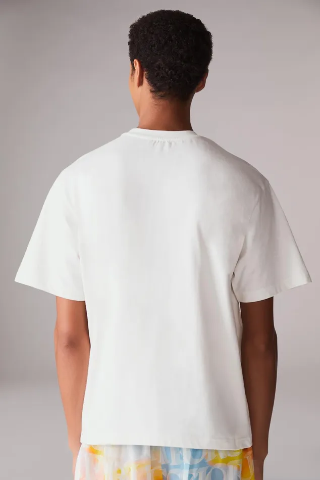 Men Fiorucci TShirts and Tops Jeans Logo TShirt Off White Men Fiorucci TShirts and Tops Jeans Logo TShirt Off White