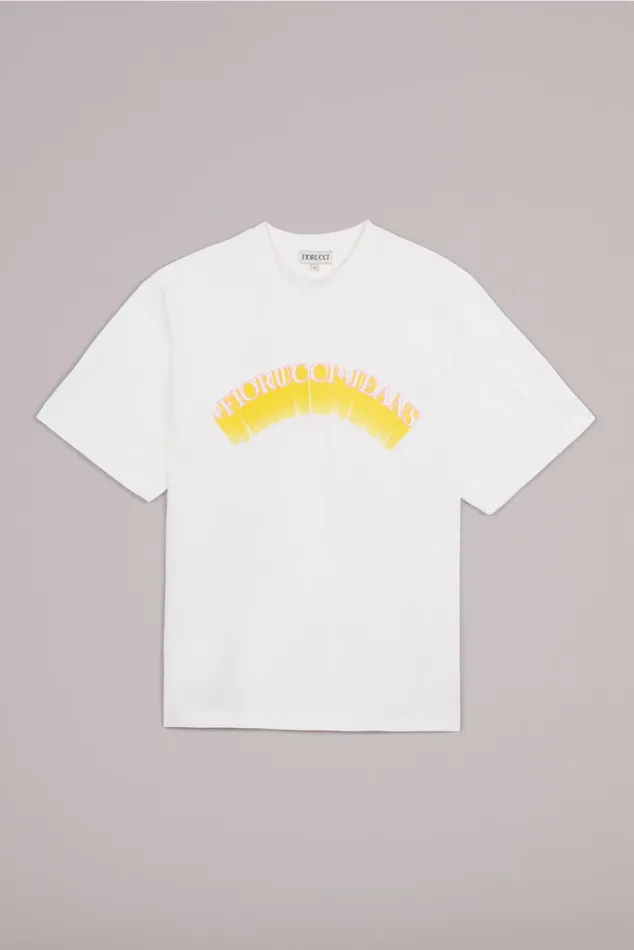 Men Fiorucci TShirts and Tops Jeans Logo TShirt Off White Men Fiorucci TShirts and Tops Jeans Logo TShirt Off White