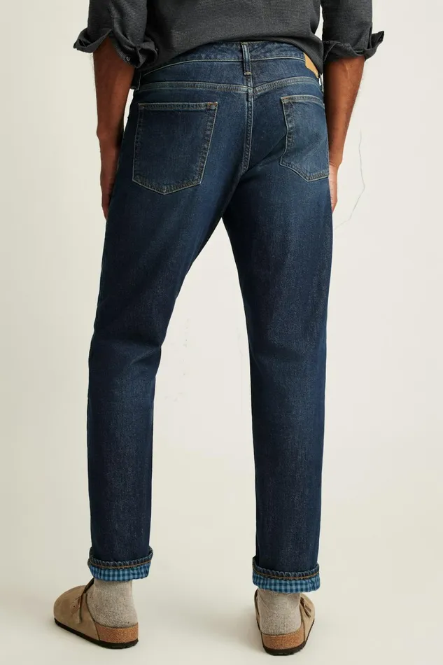 Men Fireside Flannel Lined Jean Midnight Wash Bonobos Jeans