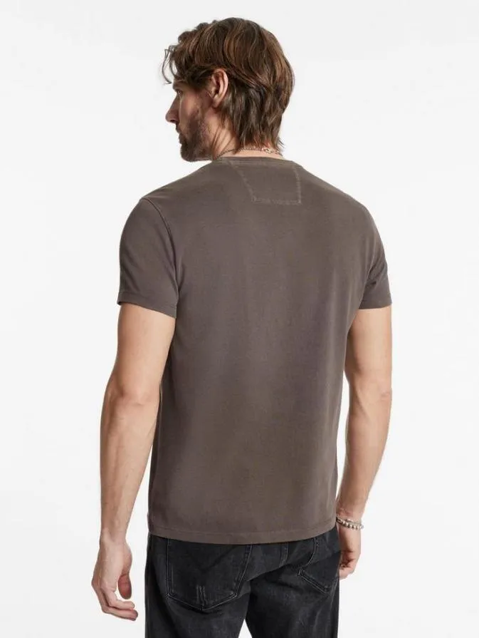 Men Graphic Tees John Varvatos APPLIQUE SKULL TEE Drill Olive