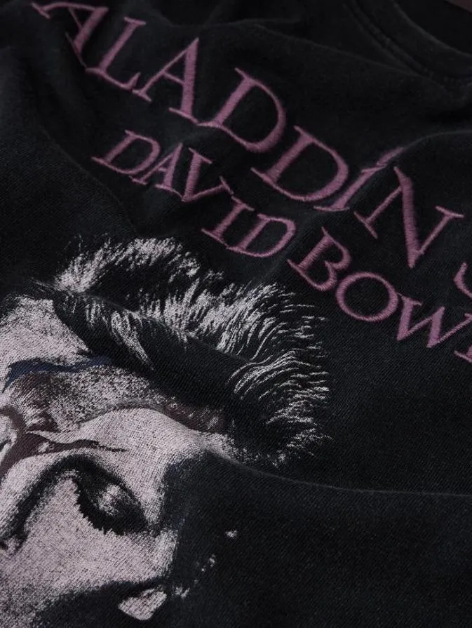 Men Graphic Tees John Varvatos BOWIE ALADDIN SANE TEE Black