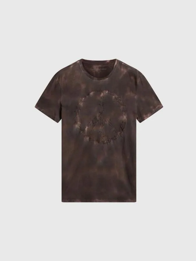 Men Graphic Tees John Varvatos INK PEACE TEE Mauvewood