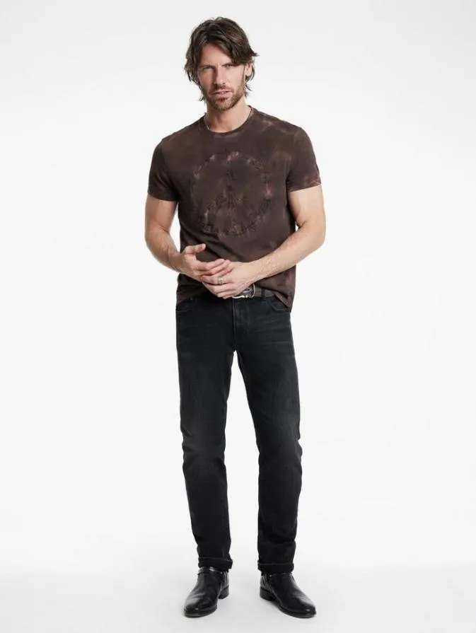 Men Graphic Tees John Varvatos INK PEACE TEE Mauvewood