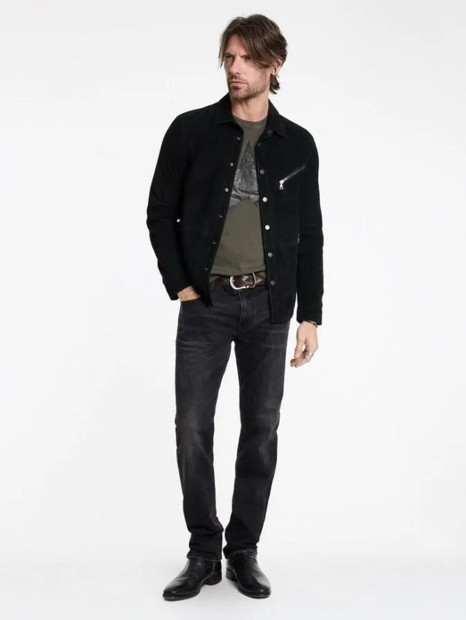 Men Graphic Tees John Varvatos STAR TEE Carbon
