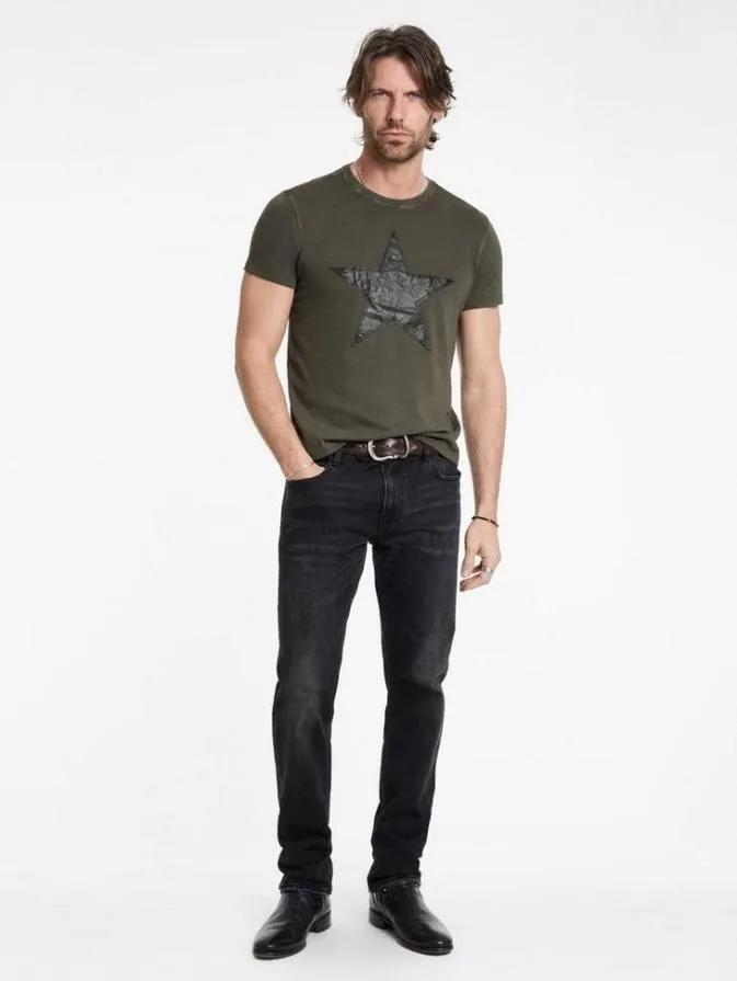 Men Graphic Tees John Varvatos STAR TEE Carbon
