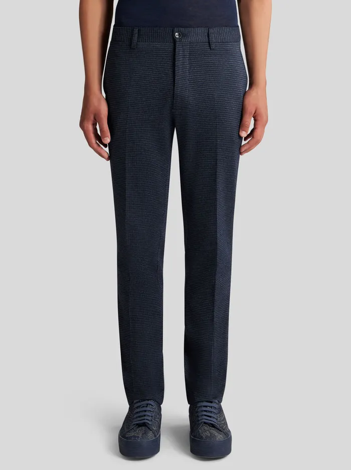 Men Houndstooth Trousers Etro Trousers
