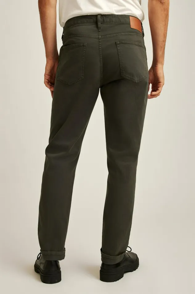 Men Italian Brushed 5Pocket Pants Dark Steel Bonobos Jeans