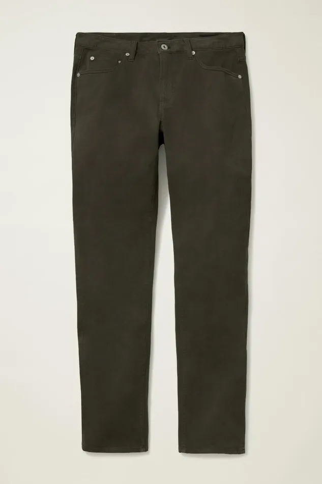 Men Italian Brushed 5Pocket Pants Dark Steel Bonobos Jeans