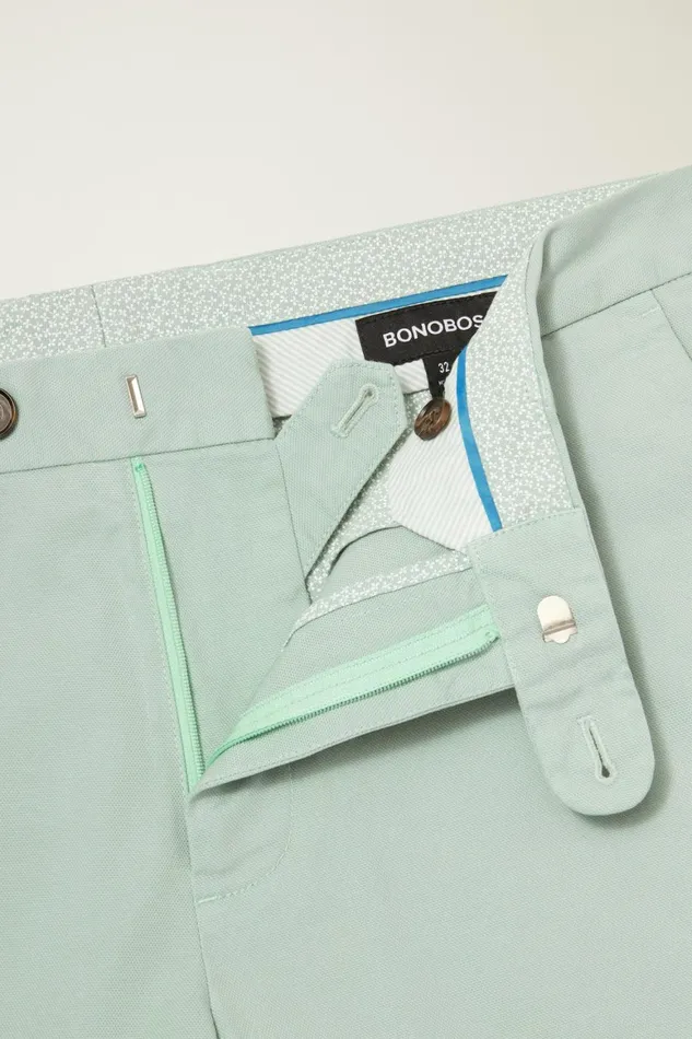 Men Italian Stretch Chino Shorts Mint Green Bonobos Chino Shorts