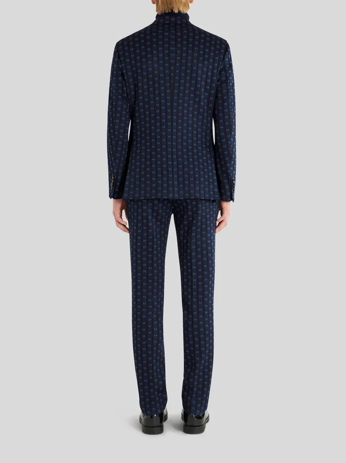 Men Jacket With Micro Tie Print Pattern Etro Jackets