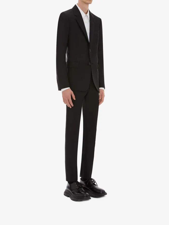 Men Jackets Alexander McQueen Wool Mohair Jacket Black