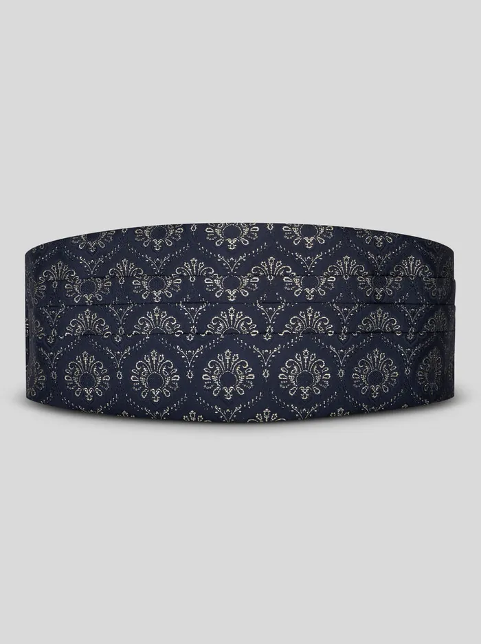 Men Jacquard Cummerbund Etro Ties And Pocket Squares