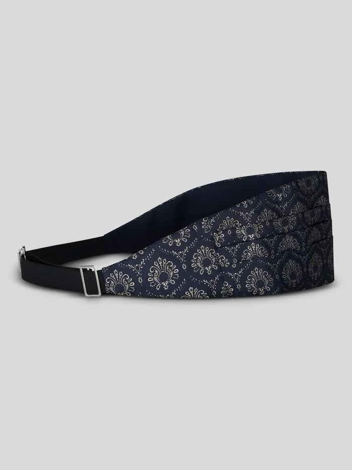 Men Jacquard Cummerbund Etro Ties And Pocket Squares