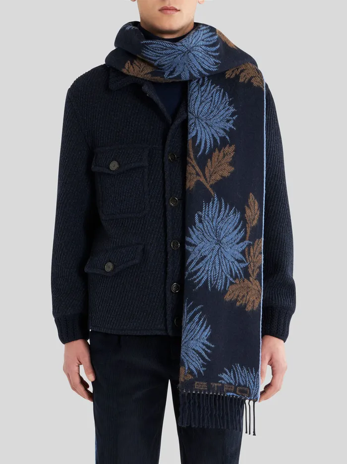 Men Jacquard Scarf Etro Scarves