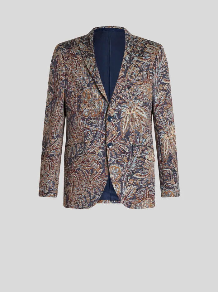 Men Jersey Jacquard Jacket Etro Jackets
