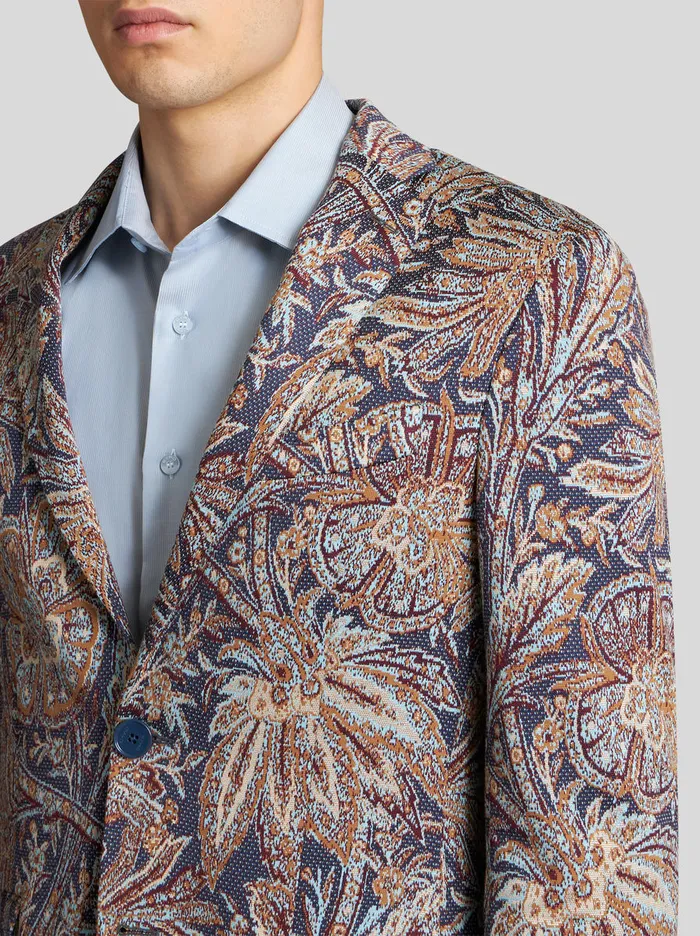Men Jersey Jacquard Jacket Etro Jackets