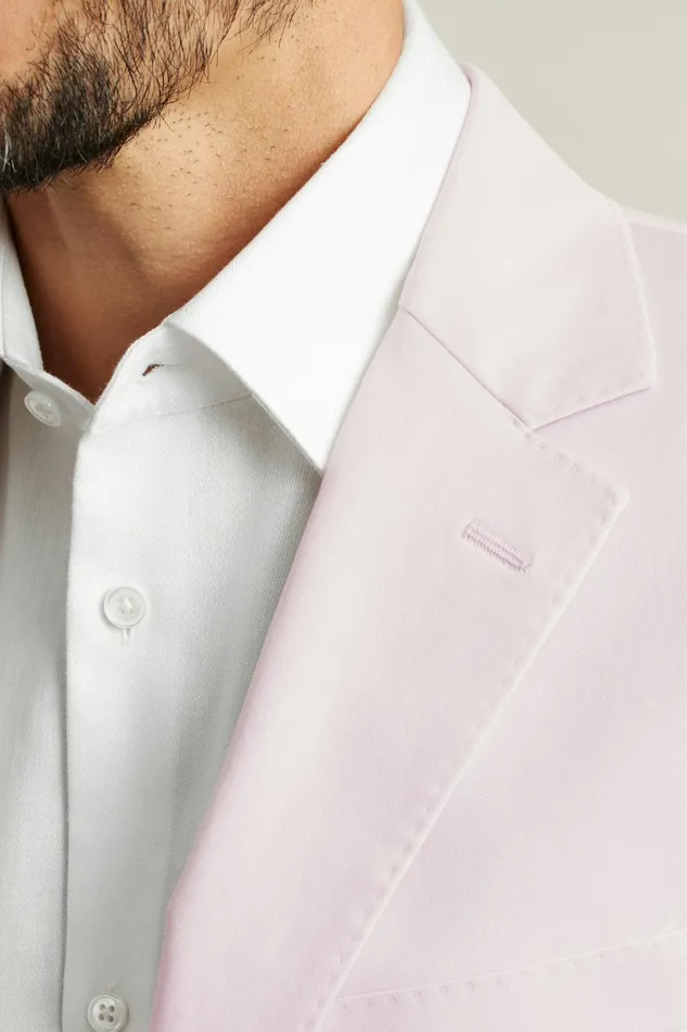 Men Jetsetter Italian Cotton Blazer Dusty Pink Bonobos Blazers and Sport Coats