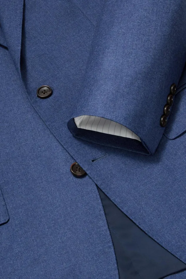 Men Jetsetter Italian Flannel Blazer Bright Navy Bonobos Blazers and Sport Coats