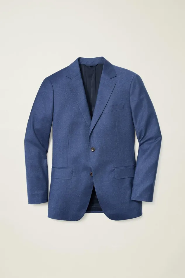 Men Jetsetter Italian Flannel Blazer Bright Navy Bonobos Blazers and Sport Coats