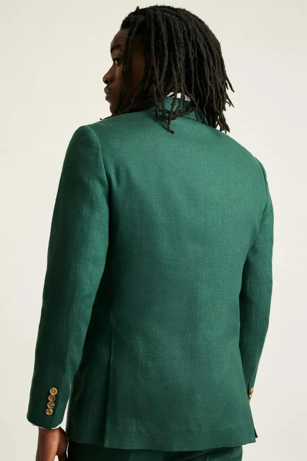 Men Jetsetter Italian Linen Blazer Mineral Green Bonobos Blazers and Sport Coats