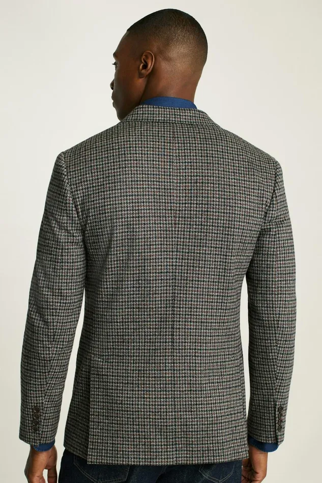 Men Jetsetter Knit Blazer Charcoal Club Check Bonobos Blazers and Sport Coats