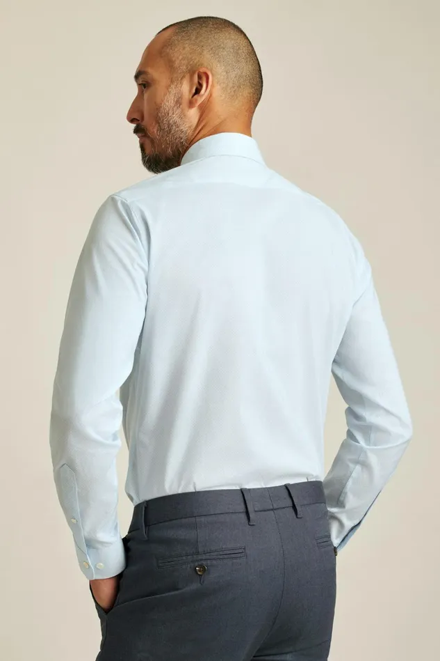 Men Jetsetter Stretch Dress Shirt Airy Blue Geo Bonobos Business Casual Shirts