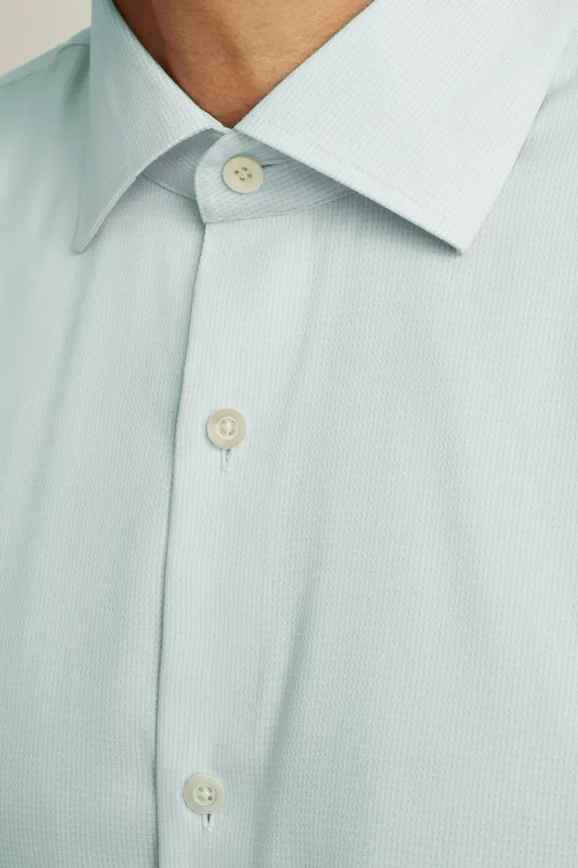 Men Jetsetter Stretch Dress Shirt Aqua Micro Houndstooth Bonobos Business Casual Shirts