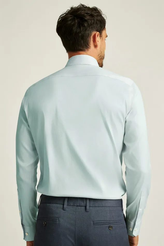 Men Jetsetter Stretch Dress Shirt Aqua Micro Houndstooth Bonobos Business Casual Shirts
