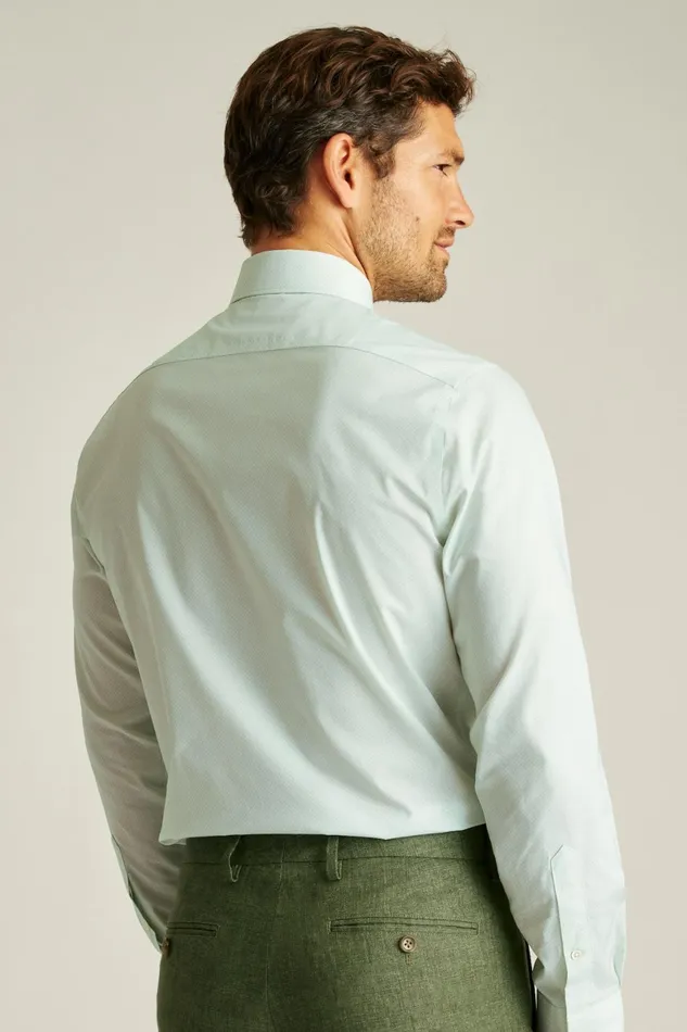 Men Jetsetter Stretch Dress Shirt English Ivy Green Geo Bonobos Business Casual Shirts