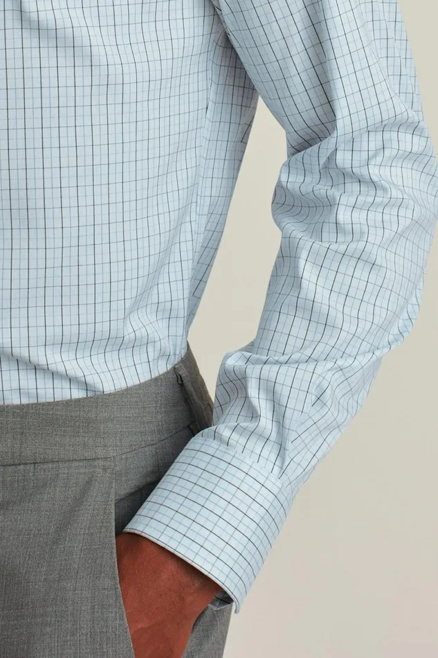Men Jetsetter Stretch Dress Shirt Nantucket Breeze Plaid Bonobos Business Casual Shirts