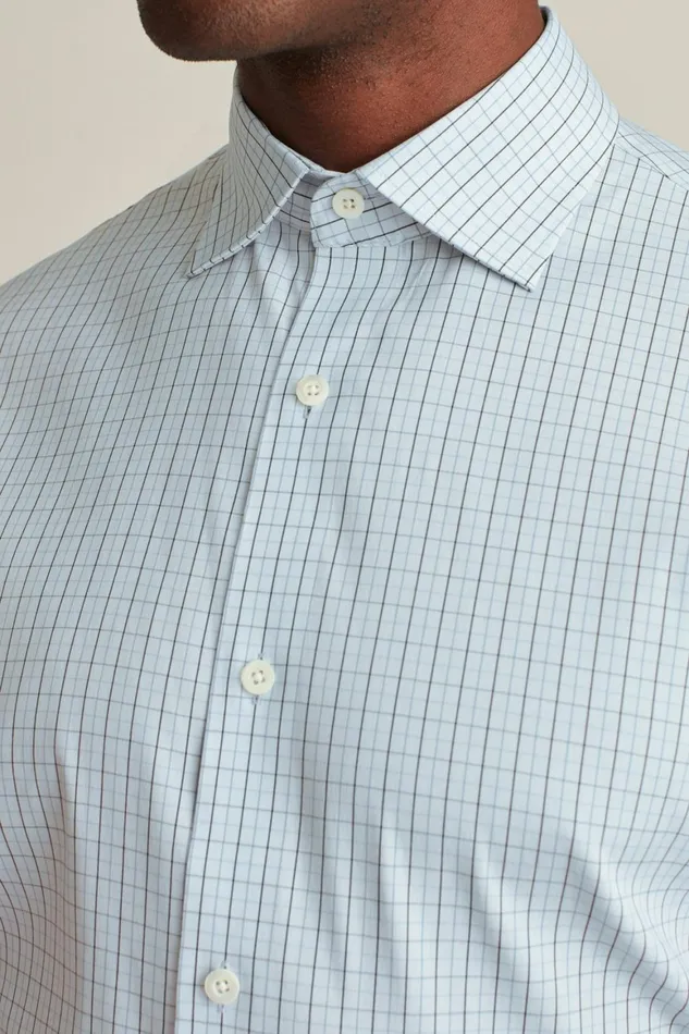 Men Jetsetter Stretch Dress Shirt Nantucket Breeze Plaid Bonobos Business Casual Shirts