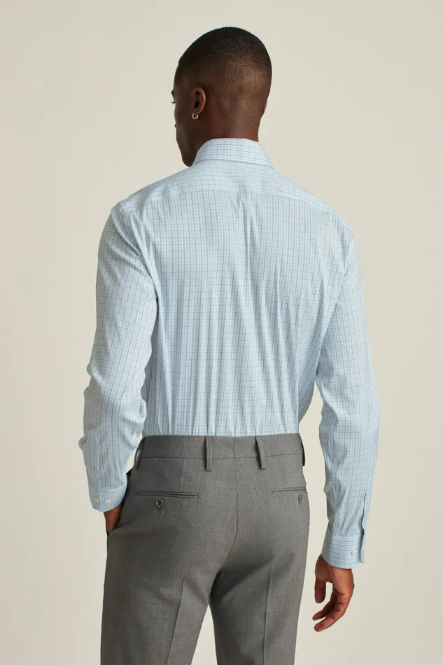 Men Jetsetter Stretch Dress Shirt Nantucket Breeze Plaid Bonobos Business Casual Shirts